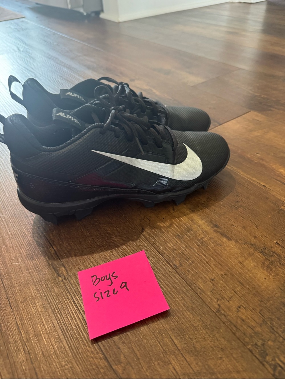 Nike Black and White men’s/youth Soccer Cleats - Alpha